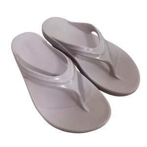 OOFOS OOlala Recovery Sandals Womens 11 EU 42 Lilac Pink Comfort Flip Flops
